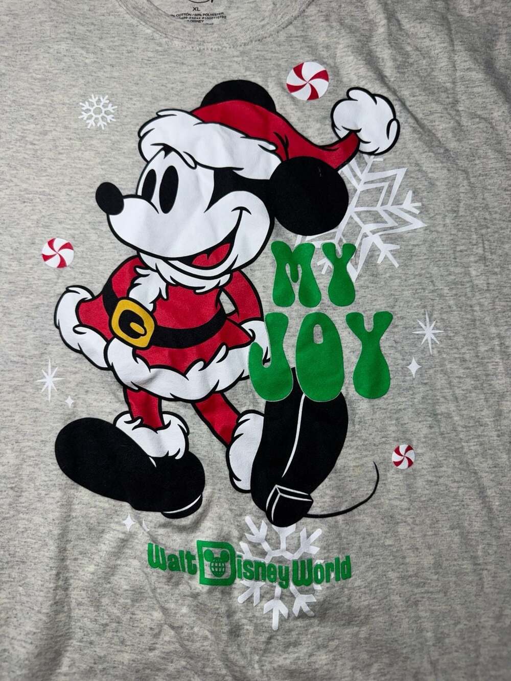 Walt Disney World Christmas 2024 Mickey Mouse My Joy Shirt X-Large XL New